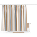 Barelli 180 x 180cm Nautical Stripes Polyester Shower Curtain - Image 2 of 2