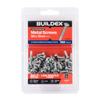Buildex 8G x 12mm Class 3 Wafer Head Sheet Metal Screws - 100 Pack - Image 1 of 5