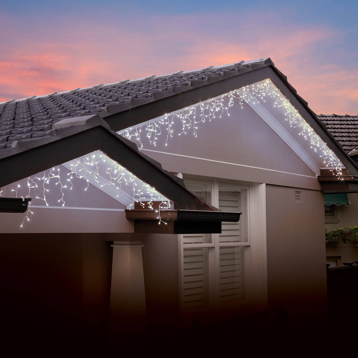 Lytworx 400 White LED Connectable Icicle Lights - Image 2 of 2