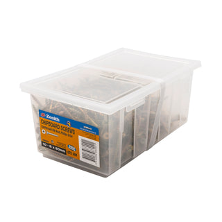 Zenith 10G x 50mm Countersunk Rib Head Chipboard Screws - 50 Pack