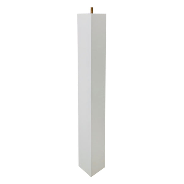 Adoored 73 x 73 x 710mm White Square Pine Furniture Leg