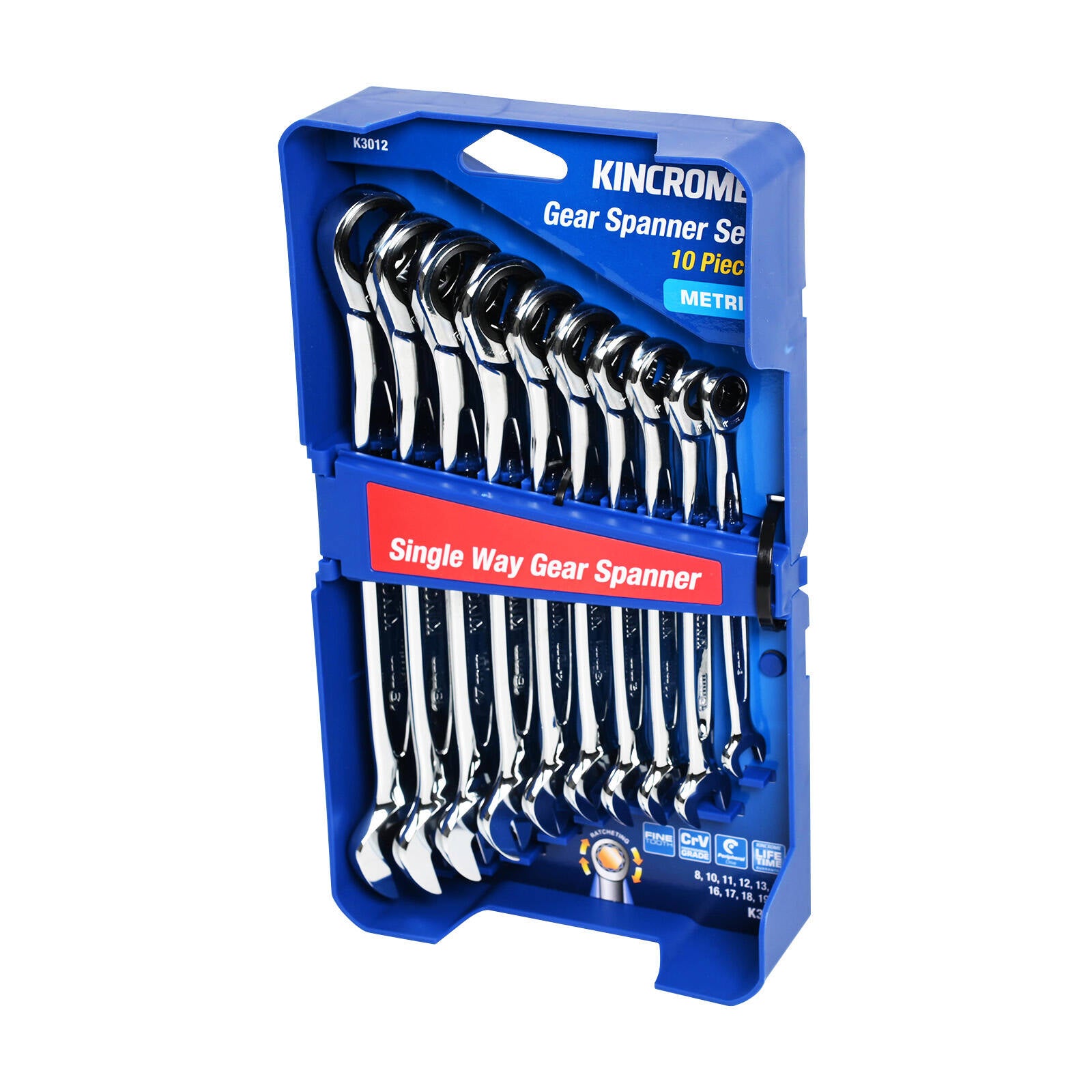 Kincrome 10 Piece Metric Geared Spanner Set - Image 1 of 1