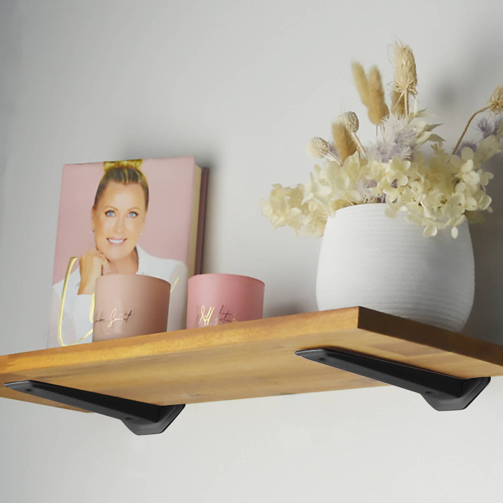 Carinya 189 x 39mm Black Floating Shelf Bracket - Image 5 of 9