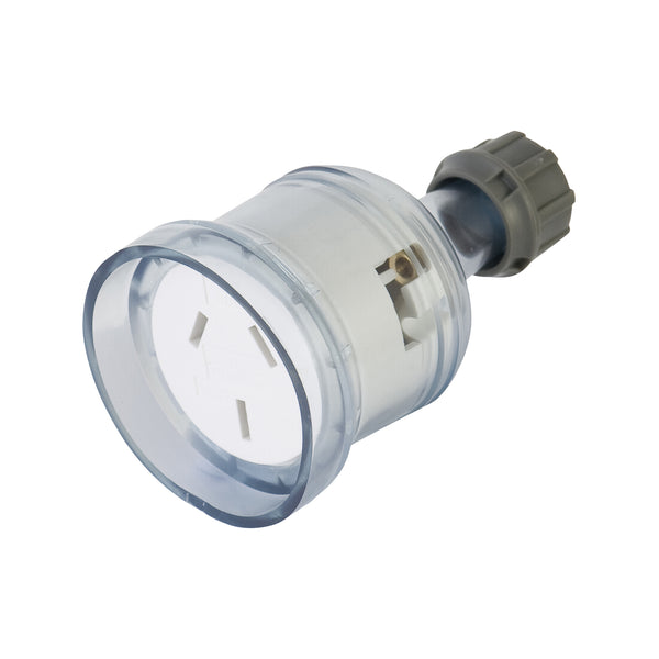 DETA 10A Clear Extension Socket - Clear