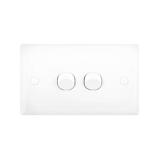 DETA White 1 Gang Solid Plate Single Switch