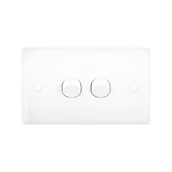 DETA White 1 Gang Solid Plate Single Switch