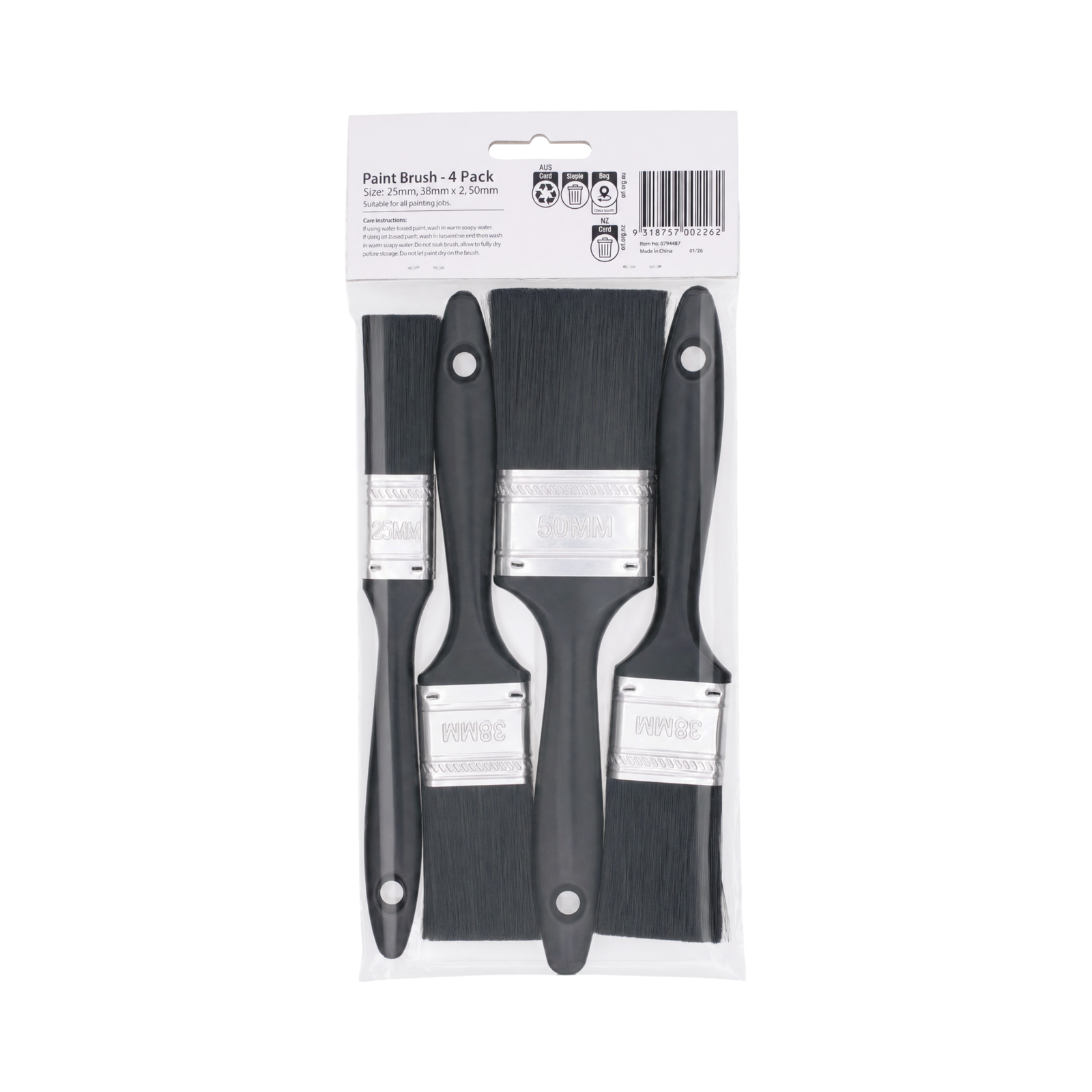 Paint Partner 4 Piece Paint Brush Set - Image 5 of 5