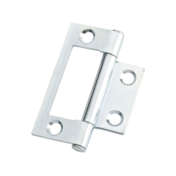 Lane 50 x 40 x 1.2mm Zinc Plated Fixed Pin Easy Fit Hinge - 2 Pack