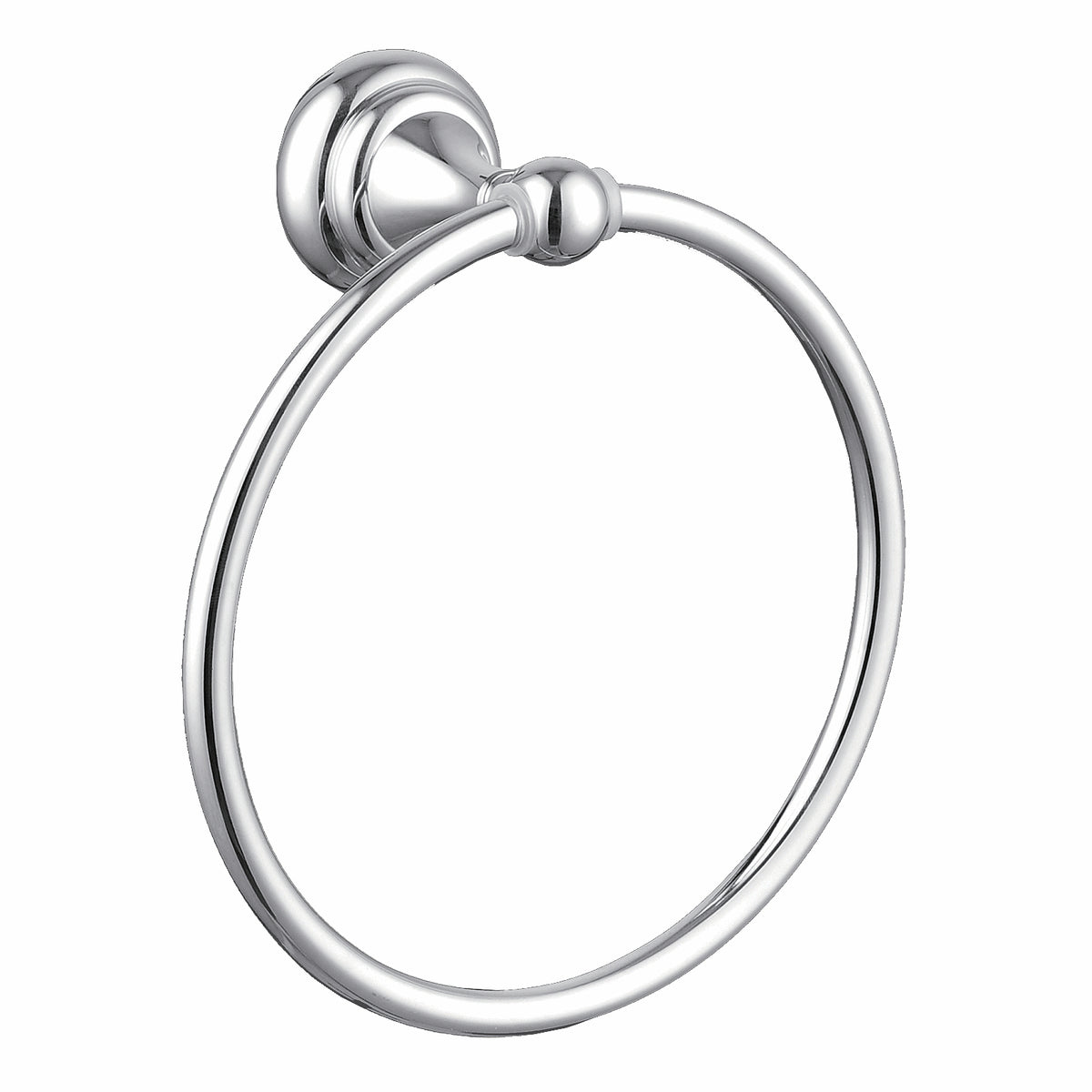 Mondella Chrome Maestro Bathroom Towel Ring - Image 1 of 3