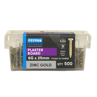 Titan 6G x 25mm Plasterboard Screw - 500 Pack