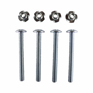 Everhang M10 x 100mm Zinc Plated Tee Nut and Bolt - 4 Pack