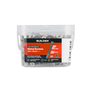 Buildex 10G x 45mm Class 3 Sheet Metal Screws - 250 Pack