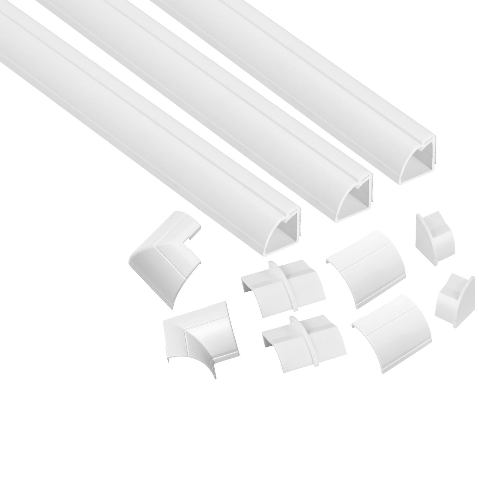 D-Line 3 x 22 x 22mm x 1m Trunking Multi Kit - Image 1 of 7