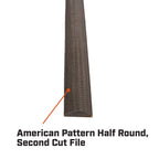 Crescent Nicholson 200mm 8" Half Round Second Cut File - Image 3 of 9