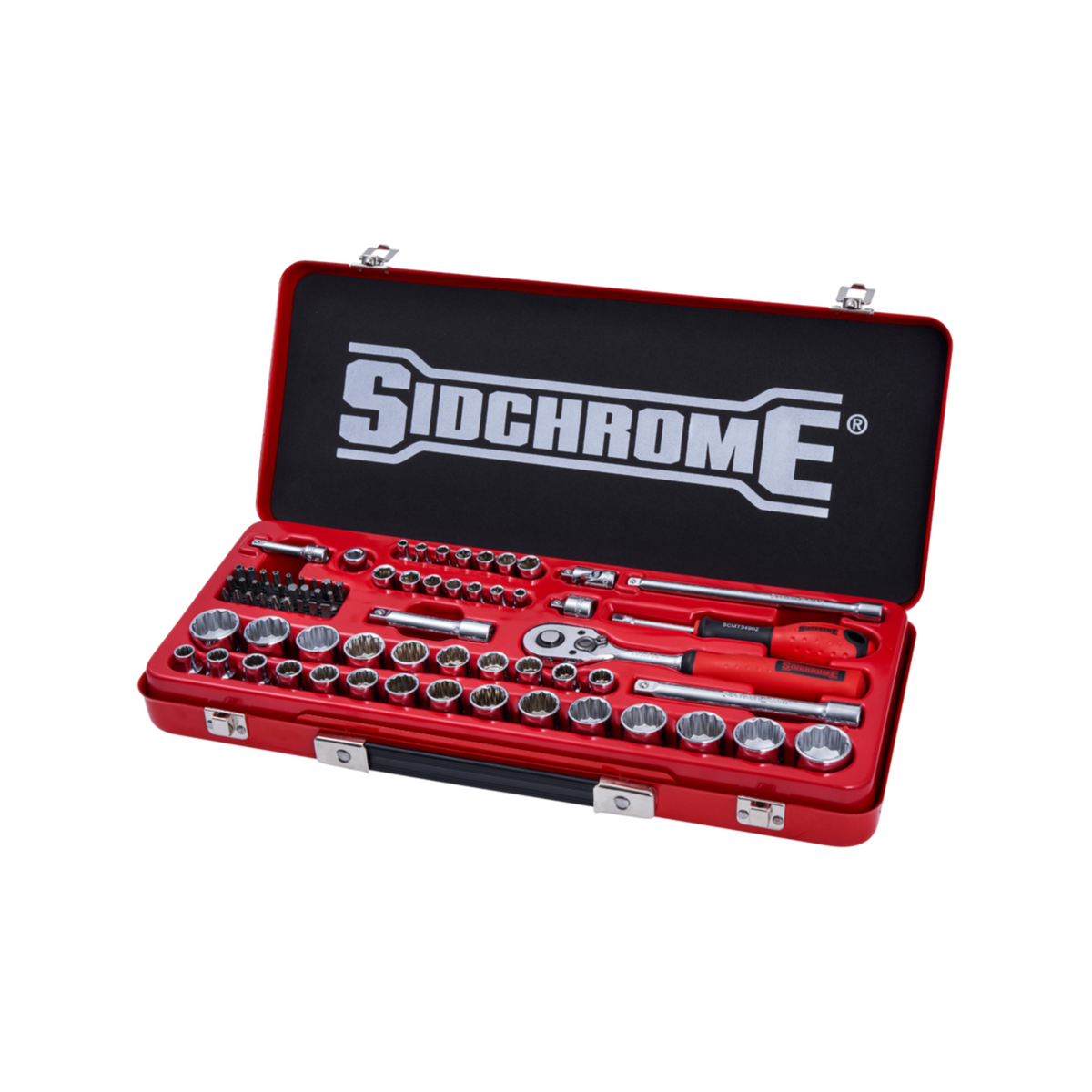 Sidchrome 75 Piece 1/4” And 3/8” Drive Met/AF Socket Set - Image 1 of 1
