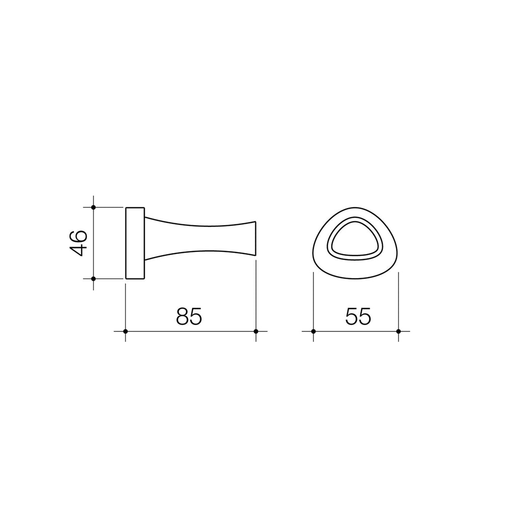 Caroma Polished Chrome Acacia Single Robe Hook - Image 2 of 2