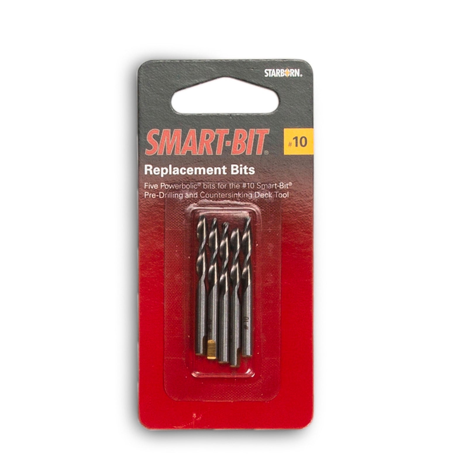 Starborn No.10 Smart-Bit Flat Head Drill Replacement Bits - 5 Pack - Image 1 of 2