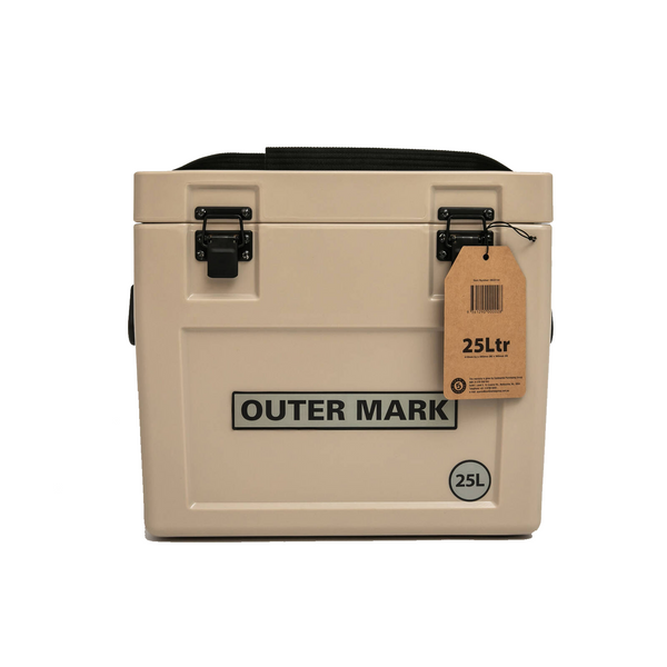 Outermark 25L Beige Prem Moulded Cooler Ice Box