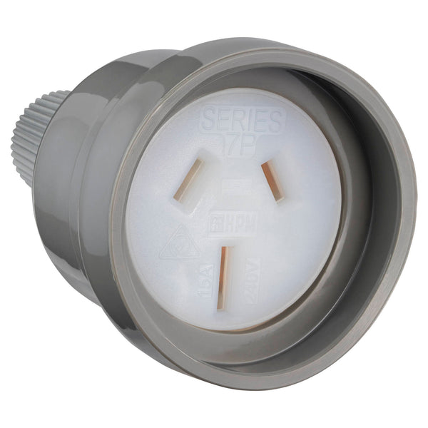 HPM 10A Grey Socket Plug Extension
