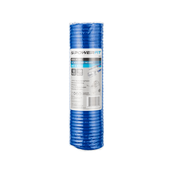 Powerfit 10m Fitted Recoil Air Hose