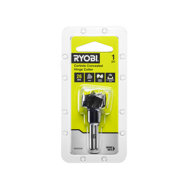 Ryobi 26mm Carbide Concealed Hinge Cutter