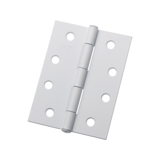 Lane 100mm Fixed Pin Butt Hinge Matte White - 2 Pack