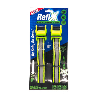 Lion Reflx 4m Super Cam Tie Downs With Covers - 2 Pack