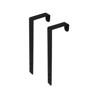Adoored Black Over the Door Arm Hook - Pair