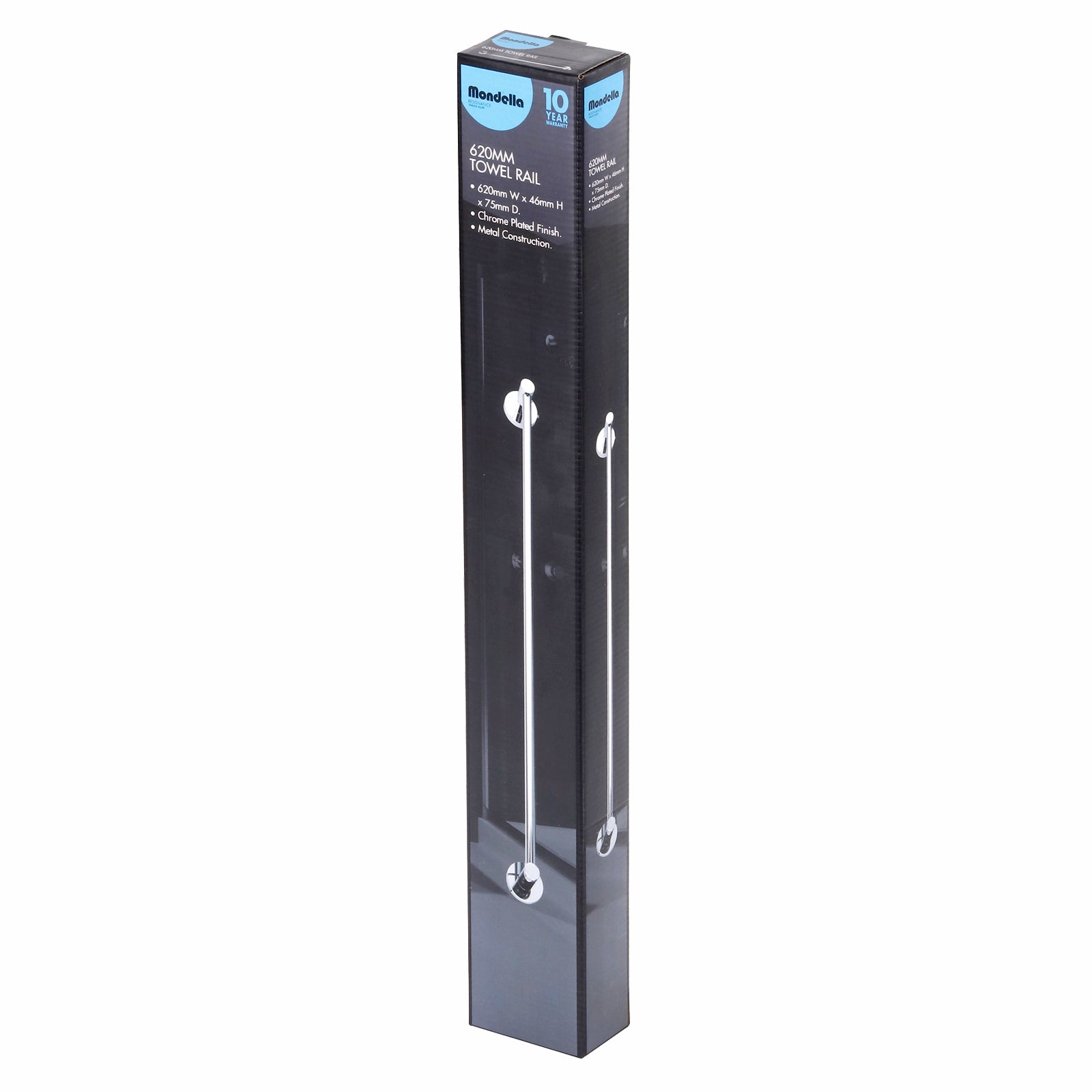 Mondella 620mm Chrome Resonance Single Towel Bar - Image 2 of 4