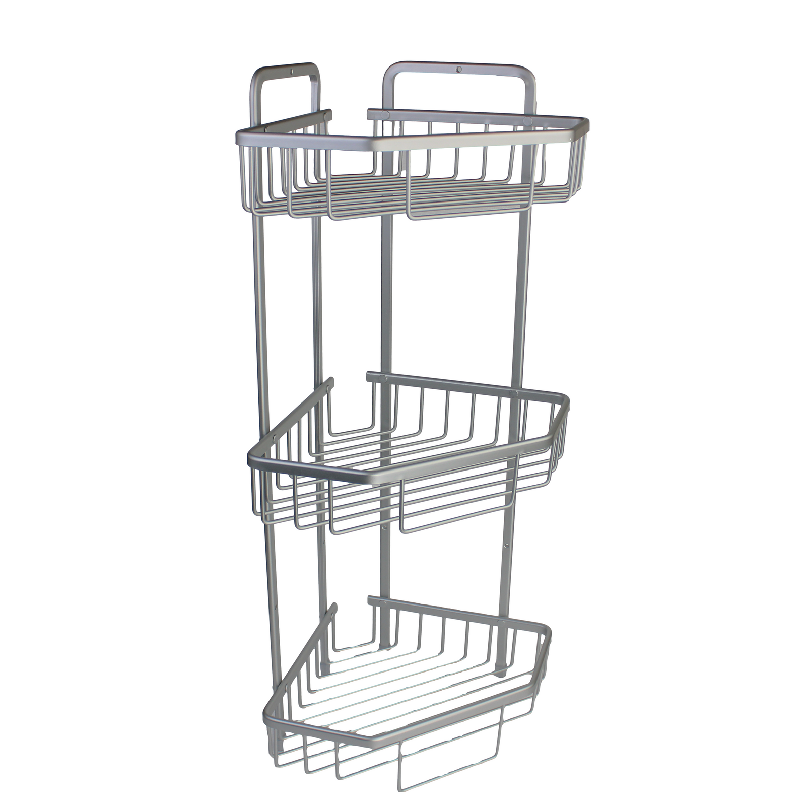 Barelli Aluminium Rust Free 3 Tier Floor Shower Caddy - Image 1 of 1