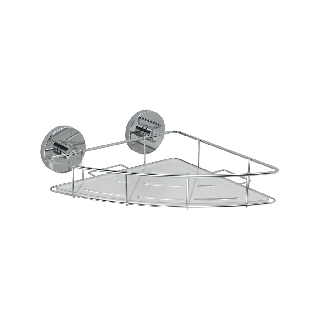Fusion-Loc 16kg Stainless Steel Estate Corner Shower Caddy - Image 1 of 4