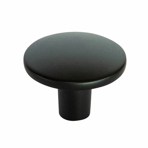 Taskmaster 37mm Matte Black Cabinet Knob - 37mm