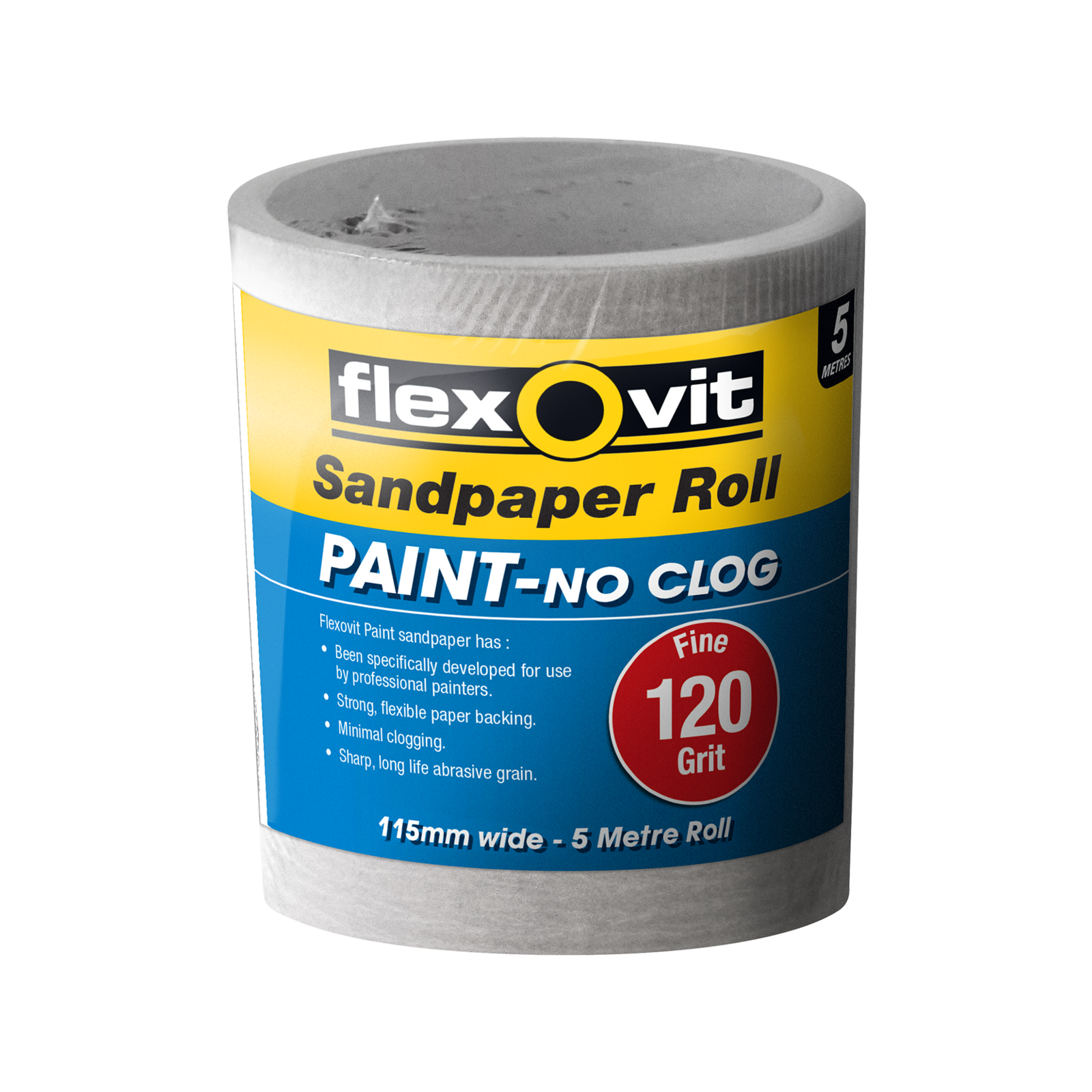 Flexovit No Clog 5m Sanding Roll