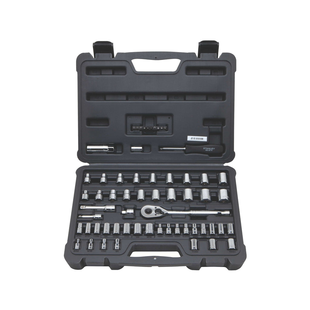 Stanley 60 Piece 1/4” And 3/8” Drive Socket Set - Image 1 of 3