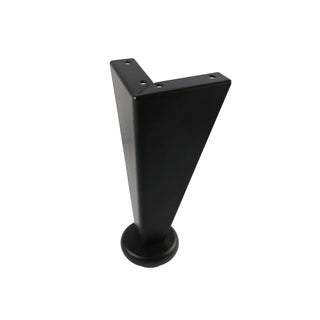 Adoored Black Steel Angled Corner Furniture Leg
