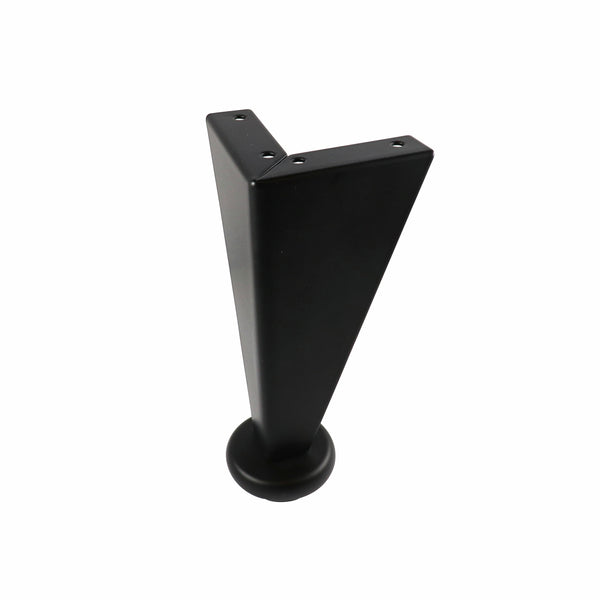 Adoored Black Steel Angled Corner Furniture Leg