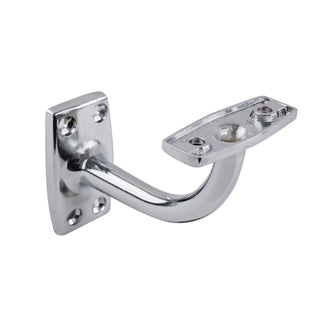 Carinya Chrome Flat Top Curved Handrail Bracket