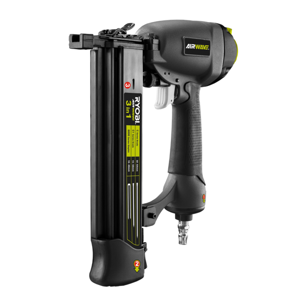 Ryobi Airwave 3 In 1 Air Brad Nailer And Stapler