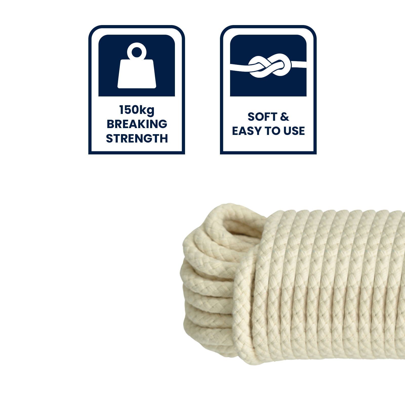 GRUNT 12mm x 15m Polyester Cotton Cord - Image 8 of 8