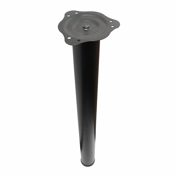 Adoored 60 x 710mm Black Round Adjustable Furniture Leg