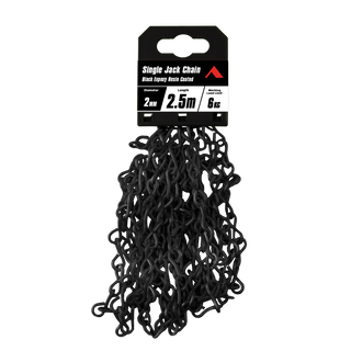Pinnacle 2mm x 2.5m Matte Black Single Jack Chain