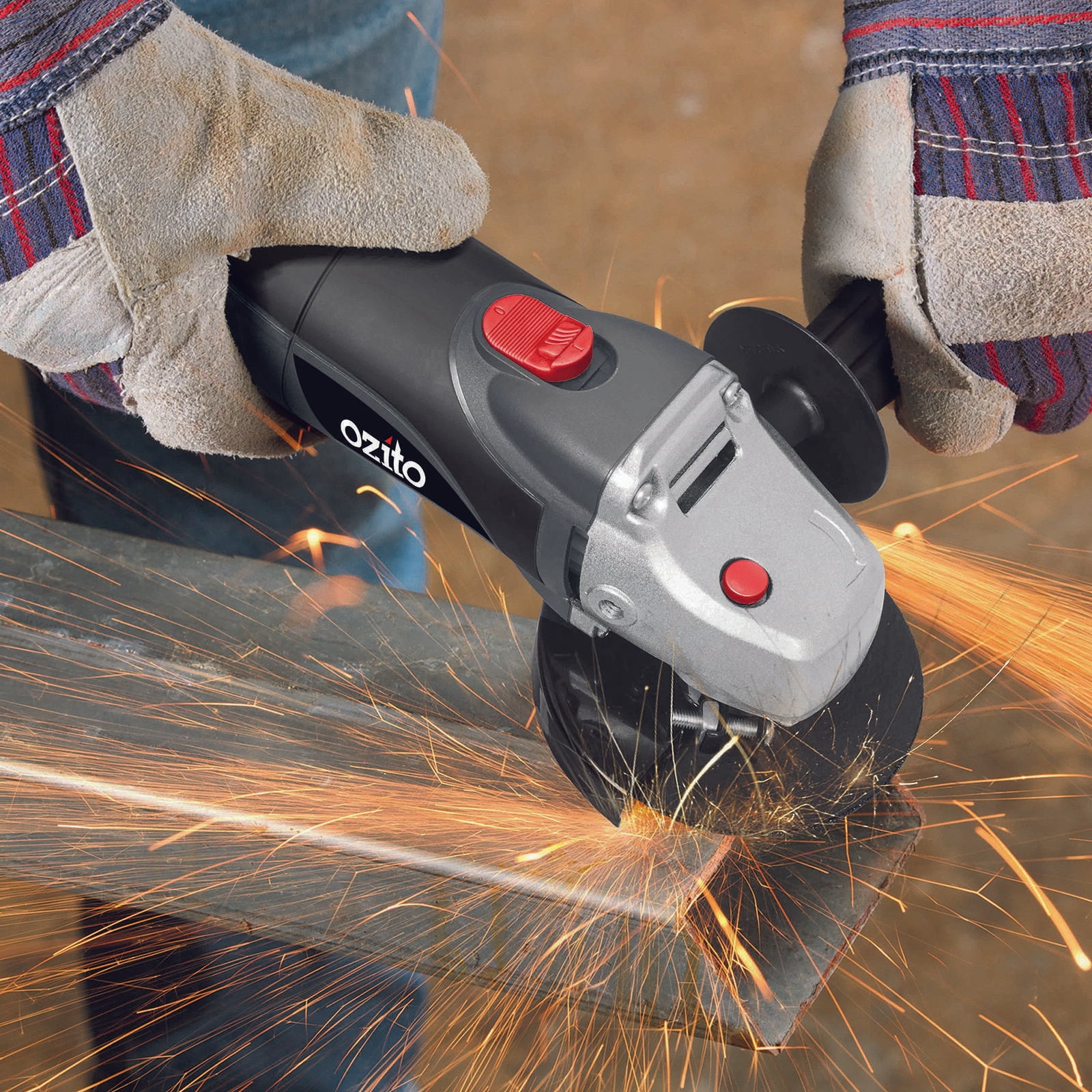 Ozito 100mm 4" 850W Angle Grinder - Image 6 of 7