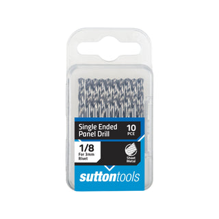 Sutton Tools 1/8" Single Ended Panel Drill Bit - 10 Pack