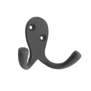 Zenith 30mm Matte Black Double Robe Hook