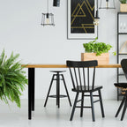 Adoored 40 x 710mm Black Square Adjustable Furniture Leg - Image 2 of 8