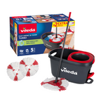 Vileda Easy Wring And Clean Turbo Mop With 2 Refills - Image 1 of 7