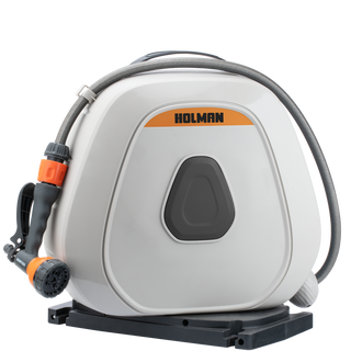 Holman 20m Portable Retractable Hose Reel With Ground Spikes