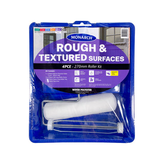 Monarch 270mm 4 Piece Rough & Textured Surfaces Woven Polyester Roller Kit