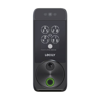 Lockly Black Matte Visage Zeno Smart Deadbolt