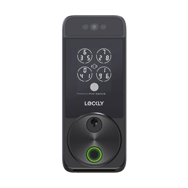 Lockly Black Matte Visage Zeno Smart Deadbolt